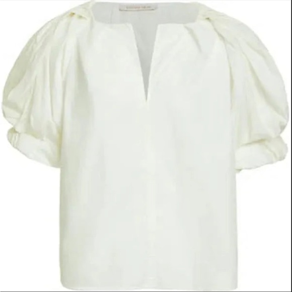 NWT Love the Label Bianca Top Ecru - Picture 2 of 2